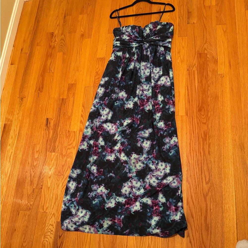 Jessica Simpson Blue and Purple Patterned Dress
